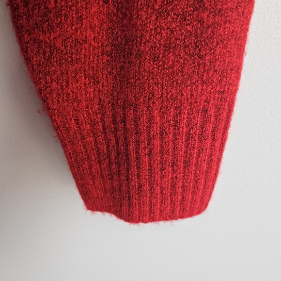 Penningtons POPPY RED Crewneck Sweater with High Side Slits Size 1X - Picture 11 of 11